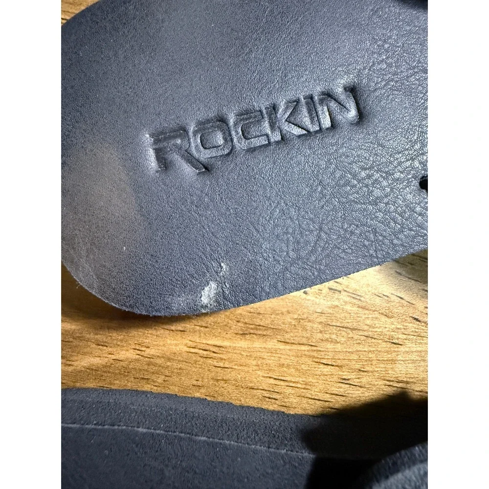 Rockin Original Authentic Black Flip Flops Sandals‎ Women's